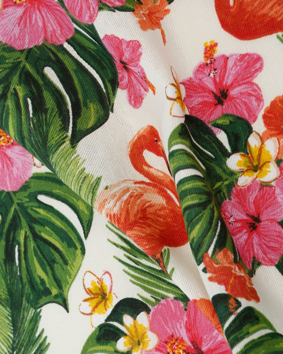 Τραπεζομάντηλο Φλοράλ Forester Flowers & Flamingo 2 ατόμων Multi