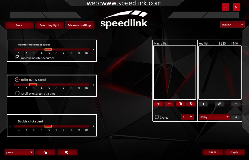 Speedlink - Corax Gaming Mouse - Black / Computers