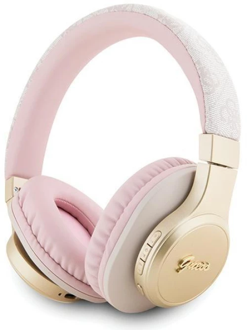 Guess Bluetooth on-ear headphones GUBH604GEMP pink/pink 4G Script