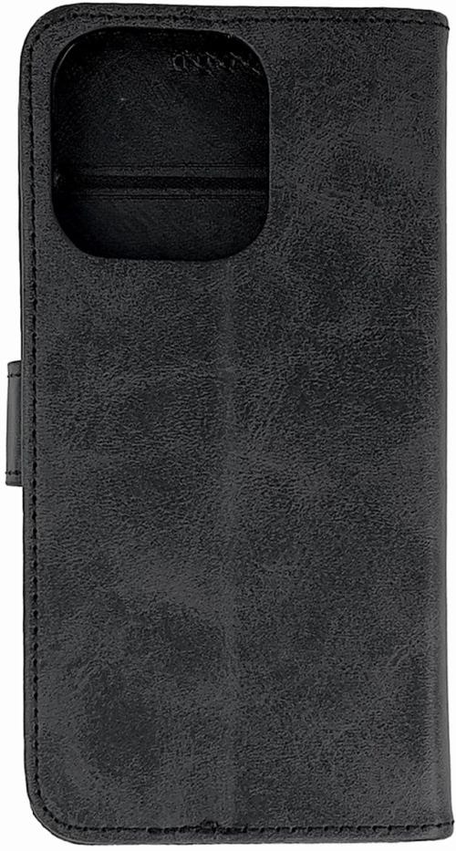 Leather Book Case for iPhone 16 Pro - black