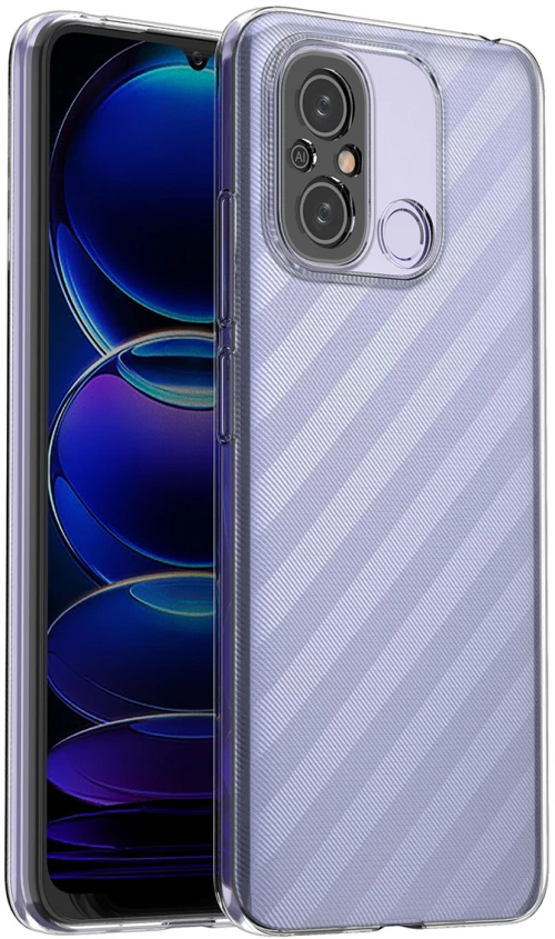 Ultra Clear 0.5mm Case for Xiaomi Redmi 11A / Poco C55 / Redmi 12C Thin Cover Transparent