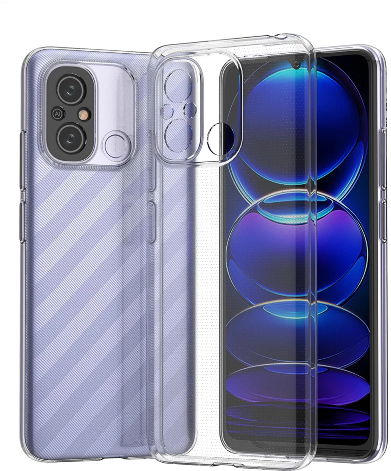 Ultra Clear 0.5mm Case for Xiaomi Redmi 11A / Poco C55 / Redmi 12C Thin Cover Transparent