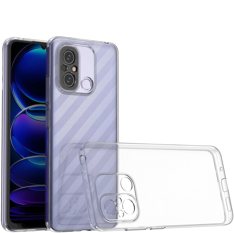 Ultra Clear 0.5mm Case for Xiaomi Redmi 11A / Poco C55 / Redmi 12C Thin Cover Transparent