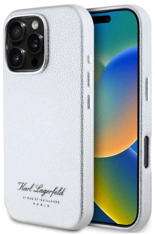 Karl Lagerfeld Hotel RSG Case for iPhone 16 Pro Max - Gray