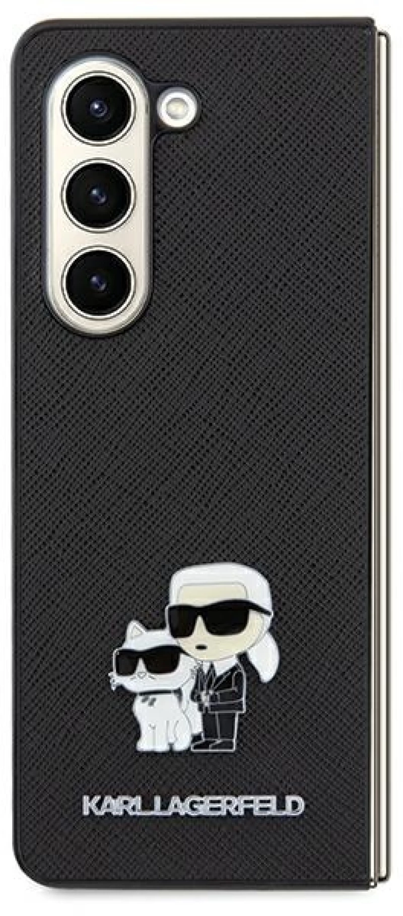 Karl Lagerfeld Saffiano Karl&Choupette Pin case for Samsung Galaxy A35 - black