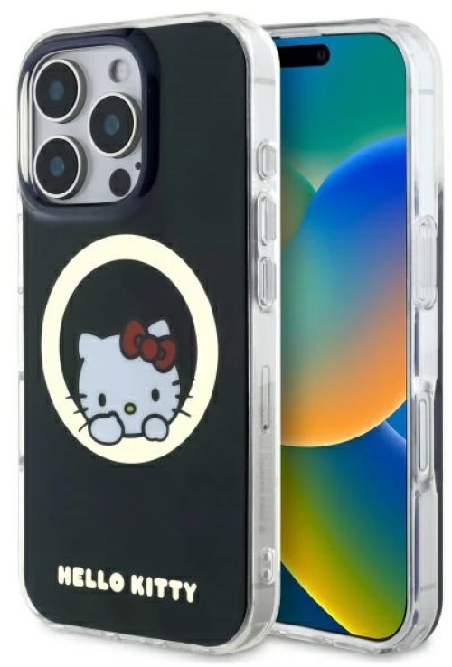 Hello Kitty IML Sweet Kitty Magsafe Case for iPhone 16 Pro Max - Black