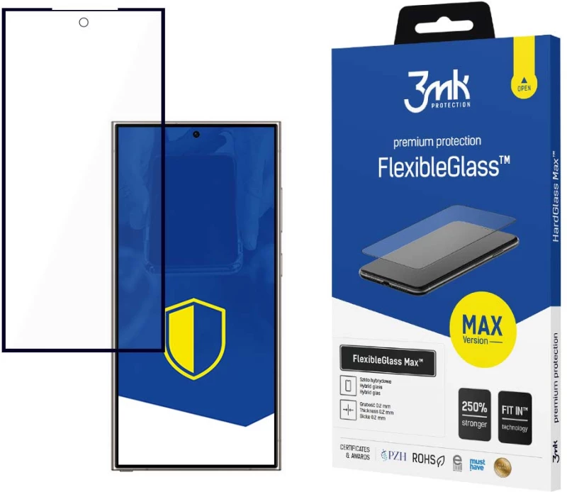 3mk FlexibleGlass Max™ hybrid glass for Samsung Galaxy S24 Ultra