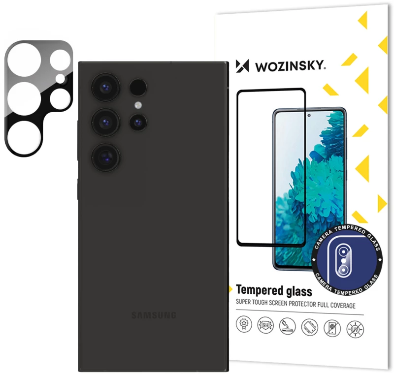9H Tempered Glass for Wozinsky Full Camera Glass for Samsung Galaxy S24 Ultra