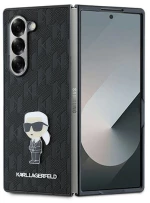 Karl Lagerfeld Saffiano Ikonik Pin Case for Samsung Galaxy Z Fold 6 - Black