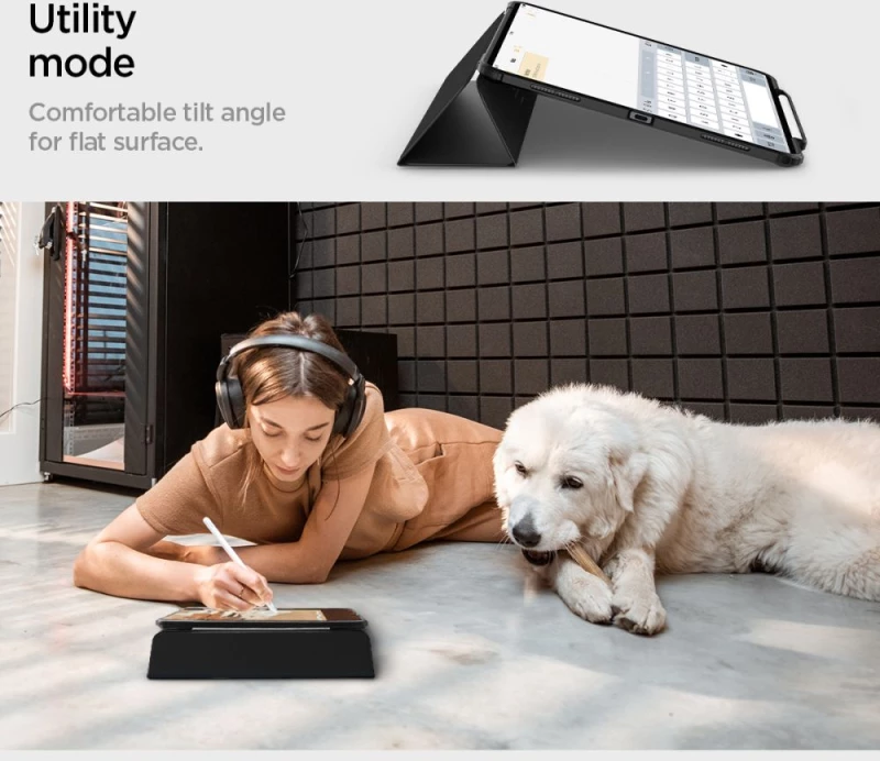Spigen Ultra Hybrid Pro Case for iPad Pro 13" 2024 - Black