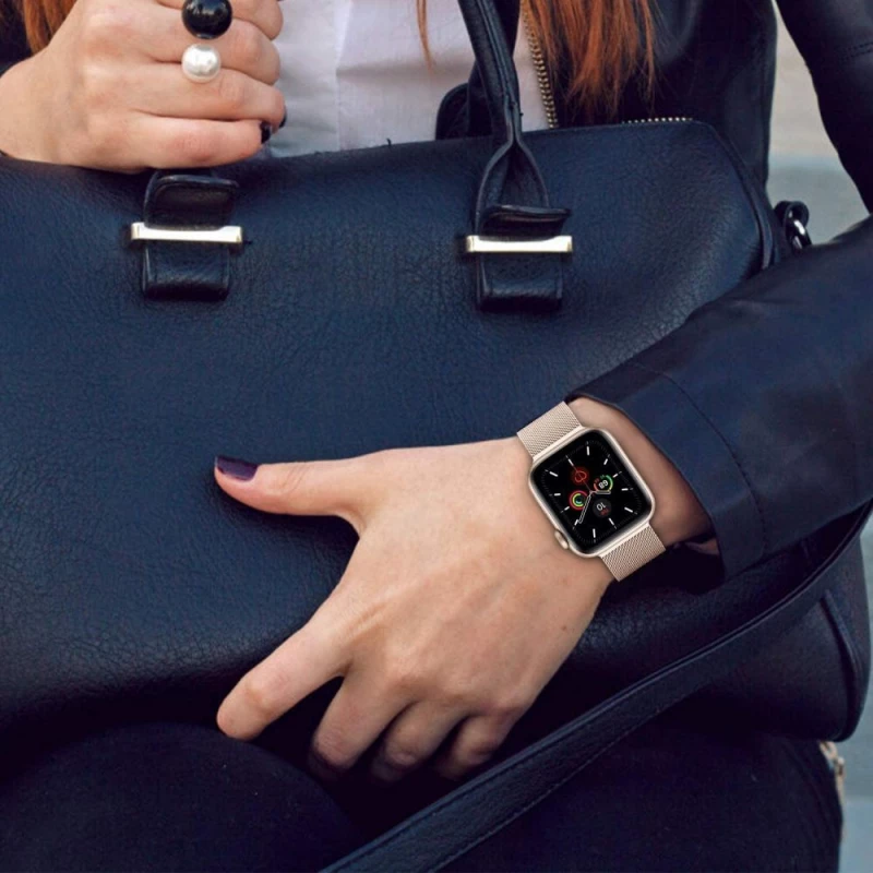 Tech-Protect MilaneseBand for Apple Watch 4 / 5 / 6 / 7 / 8 / 9 / SE (38/40/41 mm) - beige