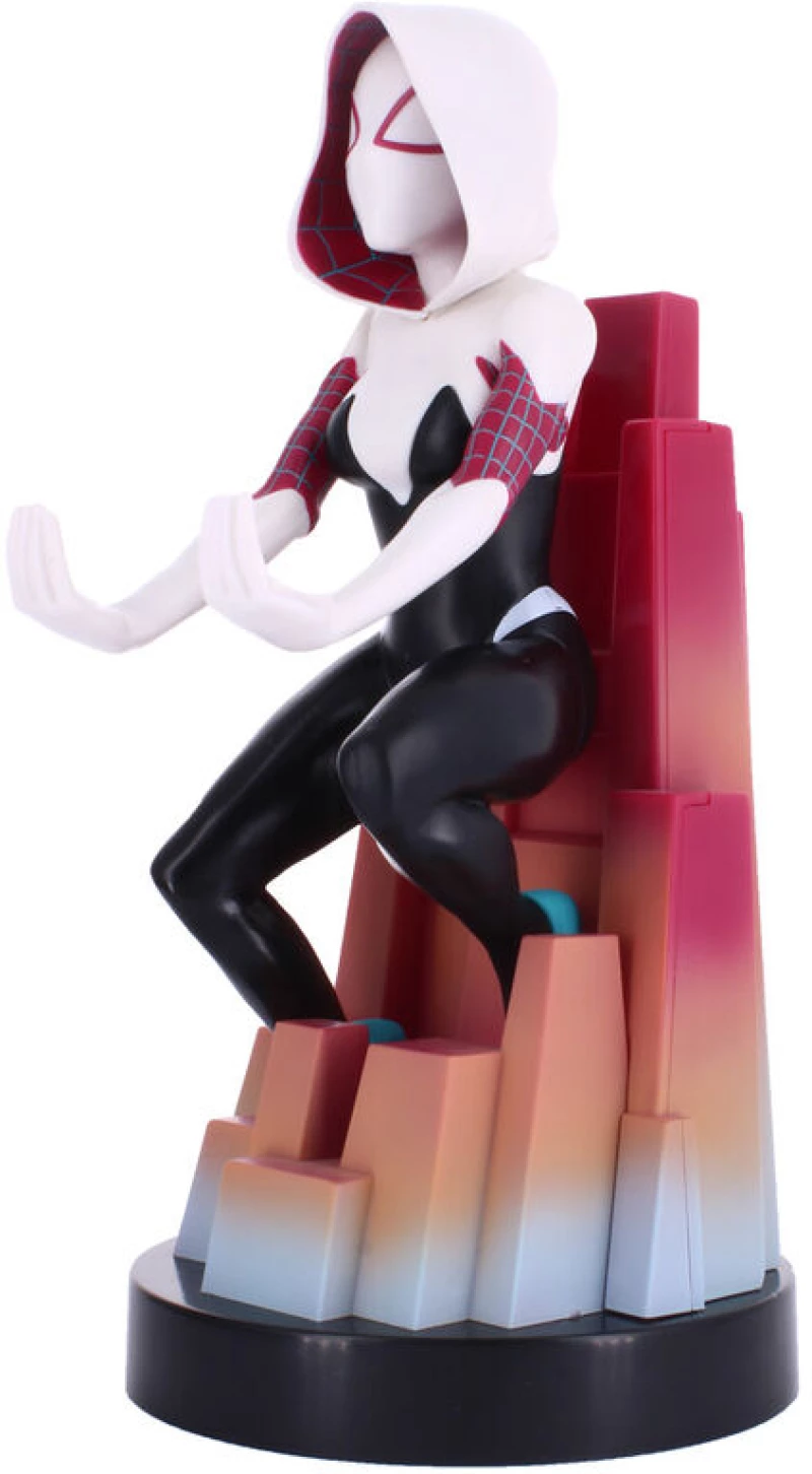 Marvel Spiderman Spider Gwen figure clamping bracket Cable guy 20cm