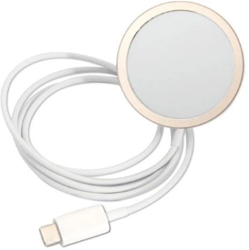 Set Guess GUBPP14LHMEACSH Case+ Charger iPhone 14 Pro 6.1" white/white hard case Marble MagSafe