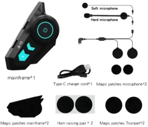 Ακουστικό bluetooth για κράνος μηχανής wireless earphone Bluetooth 5.2 XDX-15PRO