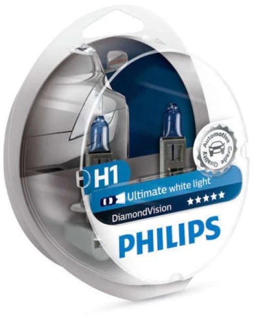 Λάμπες PHILIPS H1 Crystal Vision 12V 55W 4300K 2τμχ PH12258