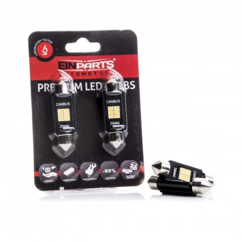 C10W 39MM 6 SMD 2016 CANBUS 6000K 12v/24v EPL196