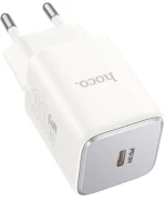 Φορτιστής Ταξιδίου Hoco N43 Vista με USB-C PD30W GaN Tech Small Size Λευκό