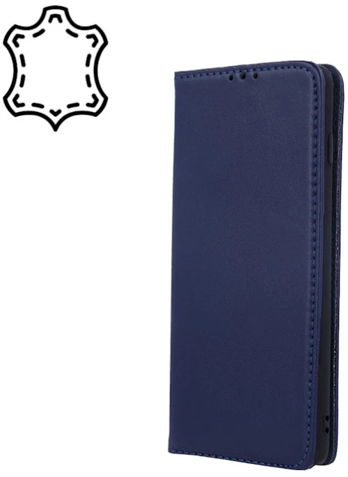 TechWave Pure Leather case for Realme 10 navy blue