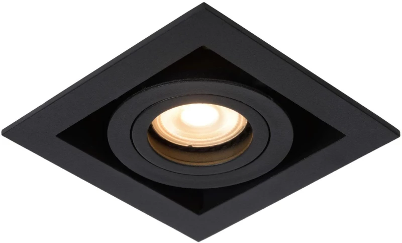 Lucide CHIMNEY - Recessed spotlight - 1xGU10 - Black - 09926/01/30