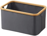 Καλάθι αποθήκευσης υφασμάτινο γκρι Υ22x45x30εκ.