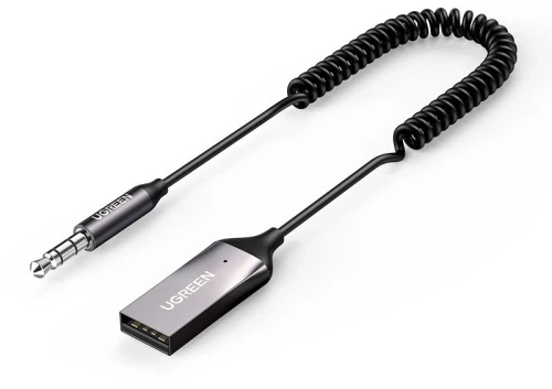 Ugreen Bluetooth 5.0 Αυτοκινήτου Audio Receiver USB / Audio Adapter AUX Black