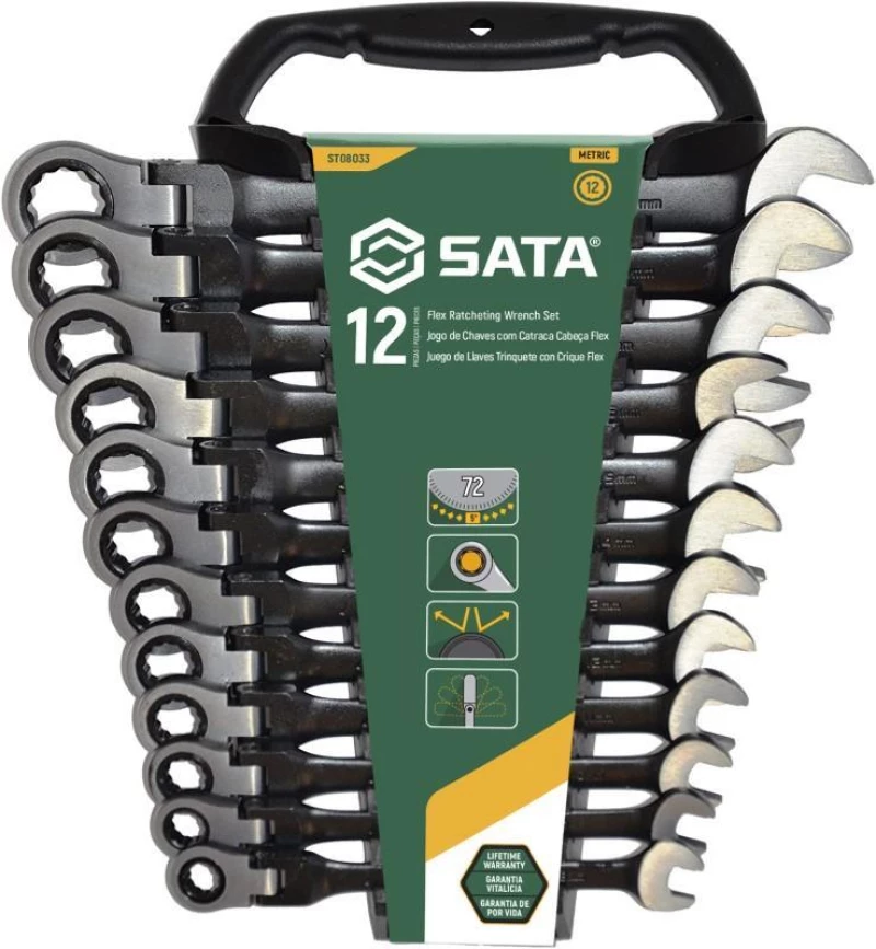 ΓEPMANOΠOΛYΓΩNA KAΣTANIAΣ ΣΠAΣTA ΣET 12TEM. MAYPA 8 - 19MM / ST08033