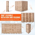 VEVOR Wood Divider Room Ξύλινο πάνελ 8 για Διαχωρισμό Δωματίων Home Office