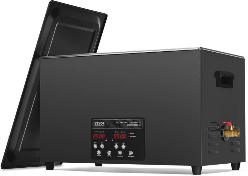 VEVOR Ultrasonic Cleaner 30L Μηχάνημα καθαρισμού με Timer Heater & Basket 600W