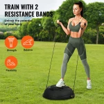 VEVOR 26" Half Exercise Ball Trainer Yoga Balance Stability Band Resistance Ball