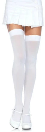 Leg Avenue Nylon Thigh Highs White - ( Κωδικός Προϊόντος : D-210563 )