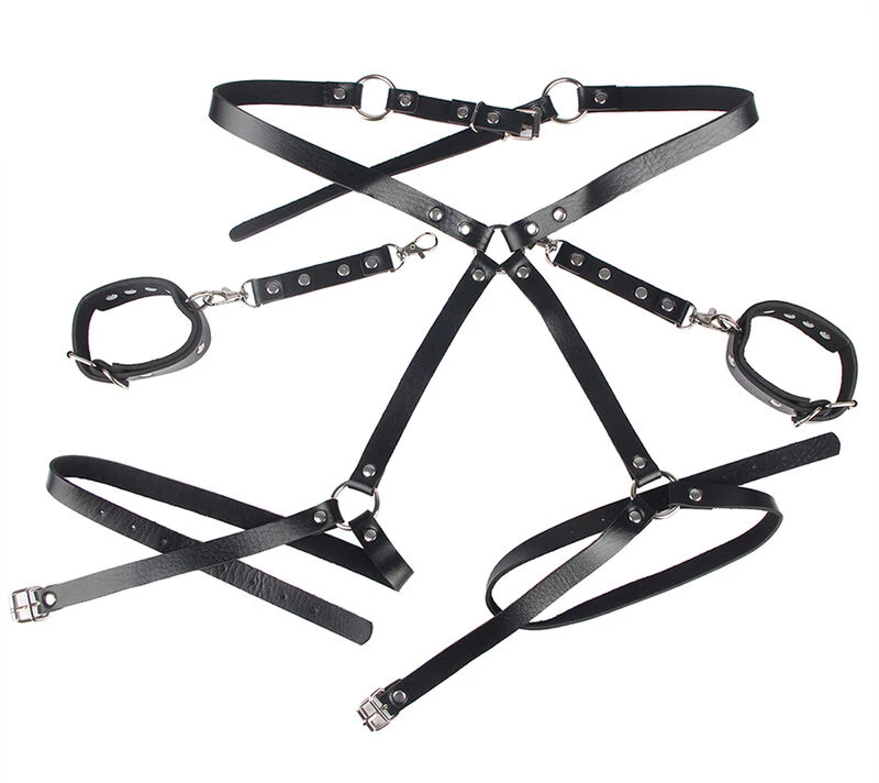 SUBBLIME - 953690 HANDCUFFS WITH BONDAGE BELT - ( Κωδικός Προϊόντος : D-242142 )