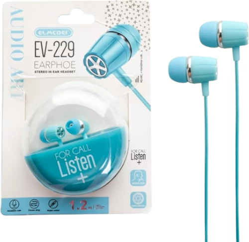 Ενσύρματα ακουστικά - EV-229 - 202296 - Blue