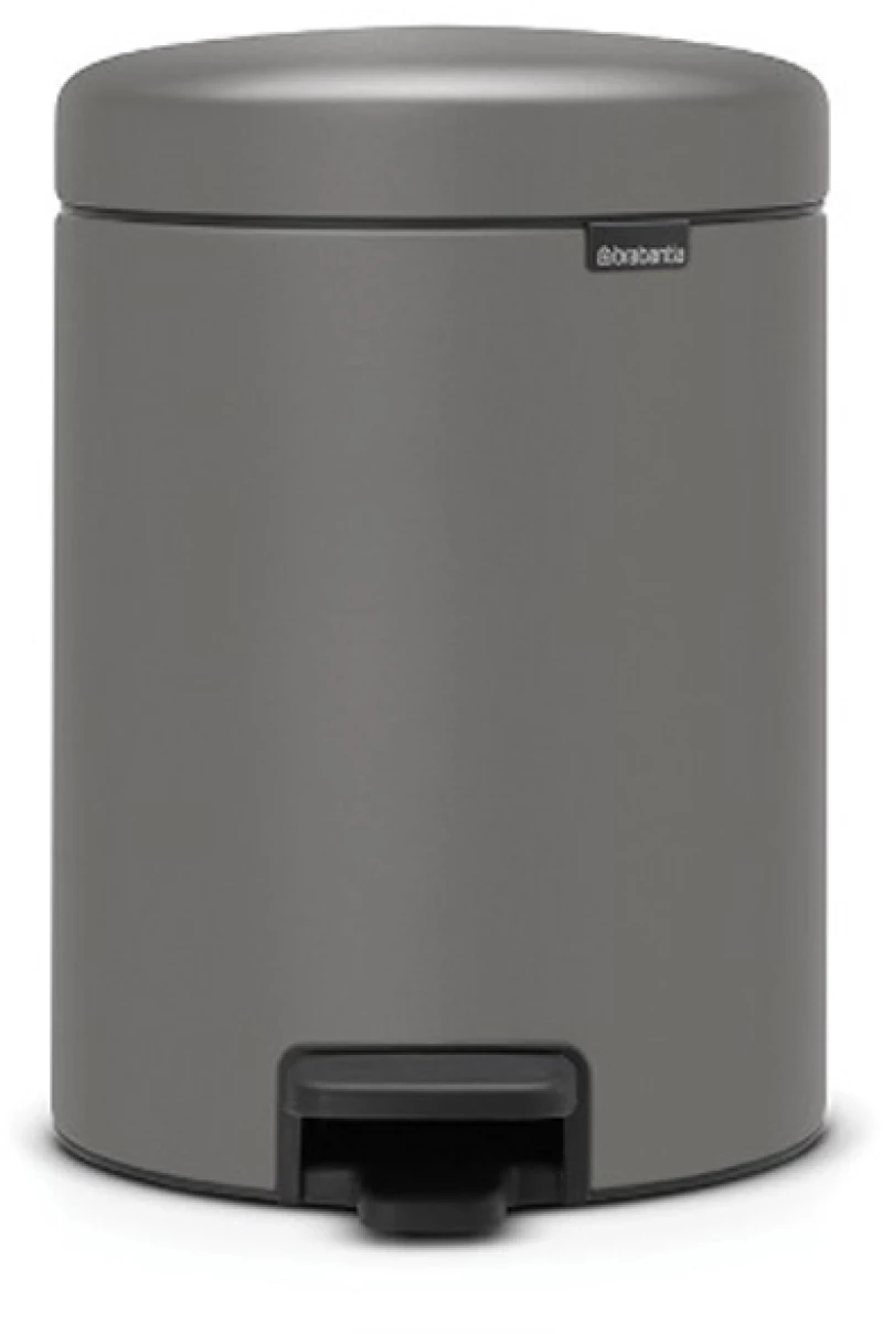 Brabantia 1001097 Μεταλλικό Καλαθάκι 5L, Mineral Concrete Grey