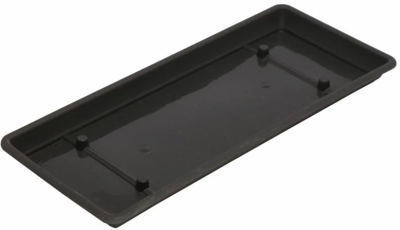 Πλαστικό Πιάτo Ζαρντινιέρας Micplast Mojito Ανθρακί 40P (35*15*3cm)