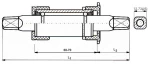 Neco 359345 Κλειστή Μεσαία Τριβή bc set 1.37 x 24t (68mm)