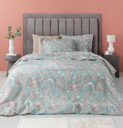 Παπλωματοθήκη Σετ Υπέρδιπλη (240x250) Ivy IS802 βαμβακοσατέν Palamaiki