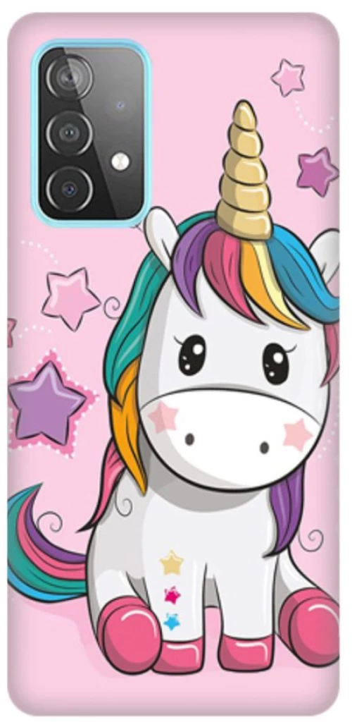 Baby Unicorn Silicone case Θήκη για Samsung Galaxy A52s / A52 5G / A52 4G pink
