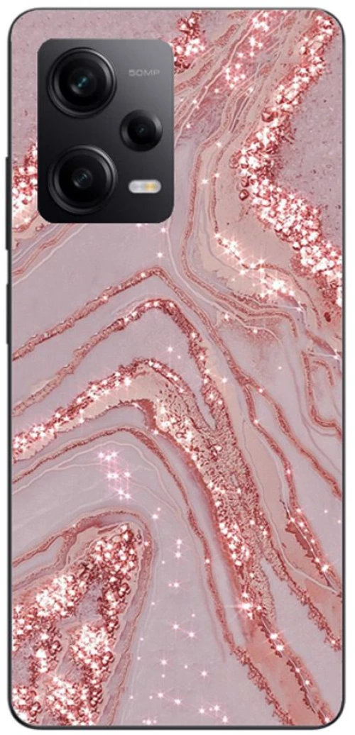 Marble Silicone Case θήκη για Xiaomi Redmi note 12 pro 5g pink