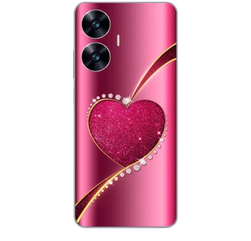 Shining Heart Silicone Case θήκη για Realme C55