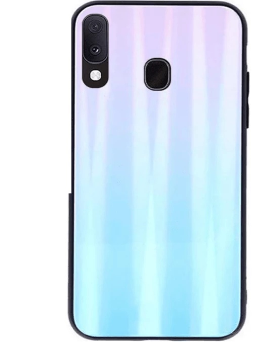 Θήκη Aurora Glass case for Samsung A20e blue-pink