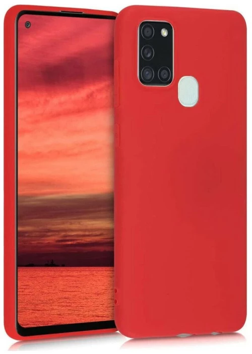 Θήκη Forcell SOFT Θήκη για Samsung Galaxy A21s red