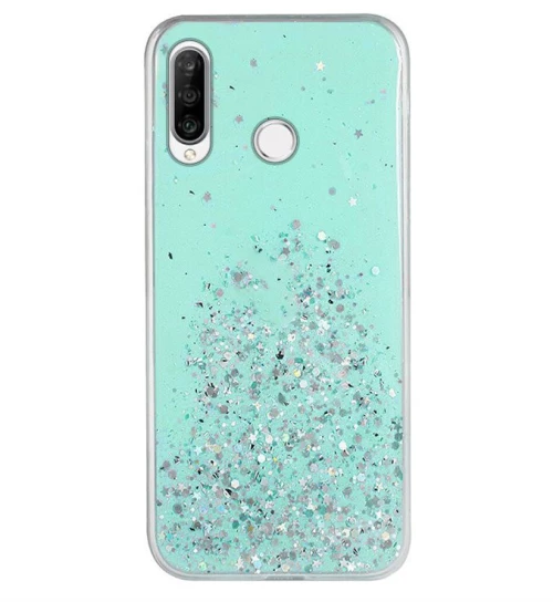 Θήκη Star Glitter Shining Cover Θήκη για Huawei Y6p green