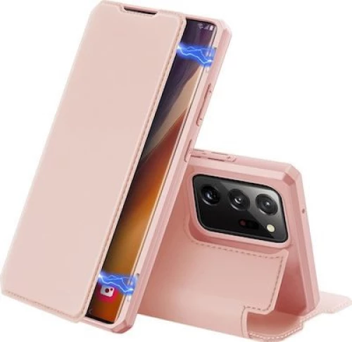 DuxDucis Skin X Bookcase θήκη για Samsung Galaxy Note 20 Ultra - Rose Gold