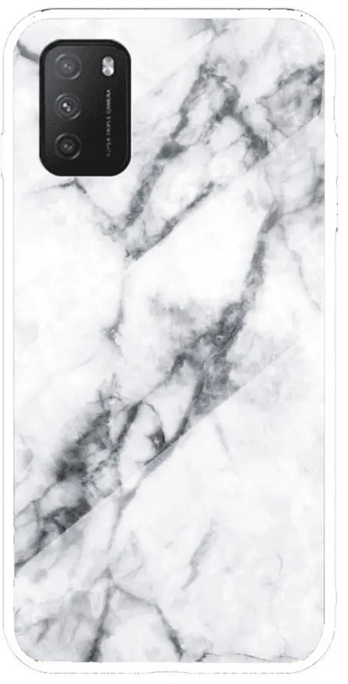 Wozinsky Marble TPU case cover Θήκη για Xiaomi Poco M3 / Xiaomi Redmi 9T white*