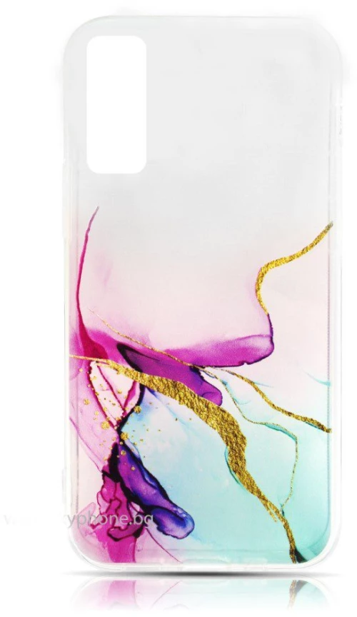Watercolor Marble Huawei P Smart (2021) style 3 transparent-pink lines*