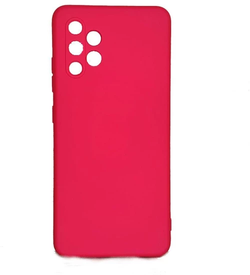 Silicone back cover Case Soft Flexible Rubber Cover Θήκη για Samsung Galaxy A32 4G fuchsia*