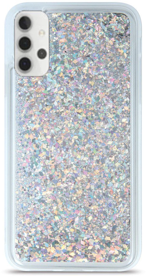Liquid Sparkle TPU back case Θήκη για Samsung Galaxy A32 5G silver