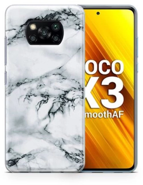 Wozinsky Marble TPU case cover Θήκη για Xiaomi Poco X3 NFC / Poco X3 Pro white