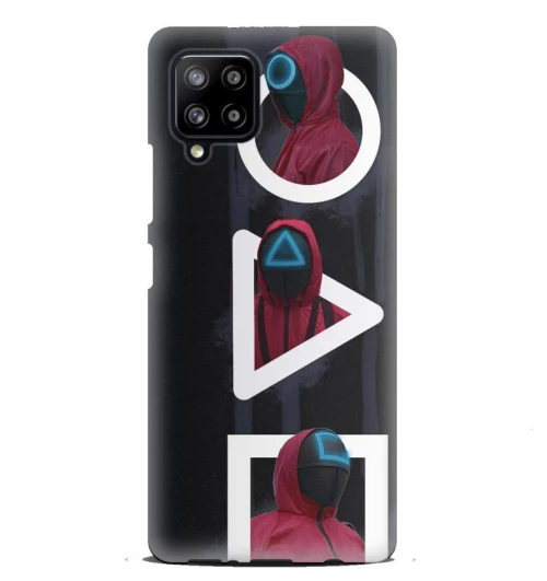 Squid Game 2 Silicone case Θήκη για Samsung Galaxy A22 4G black-red