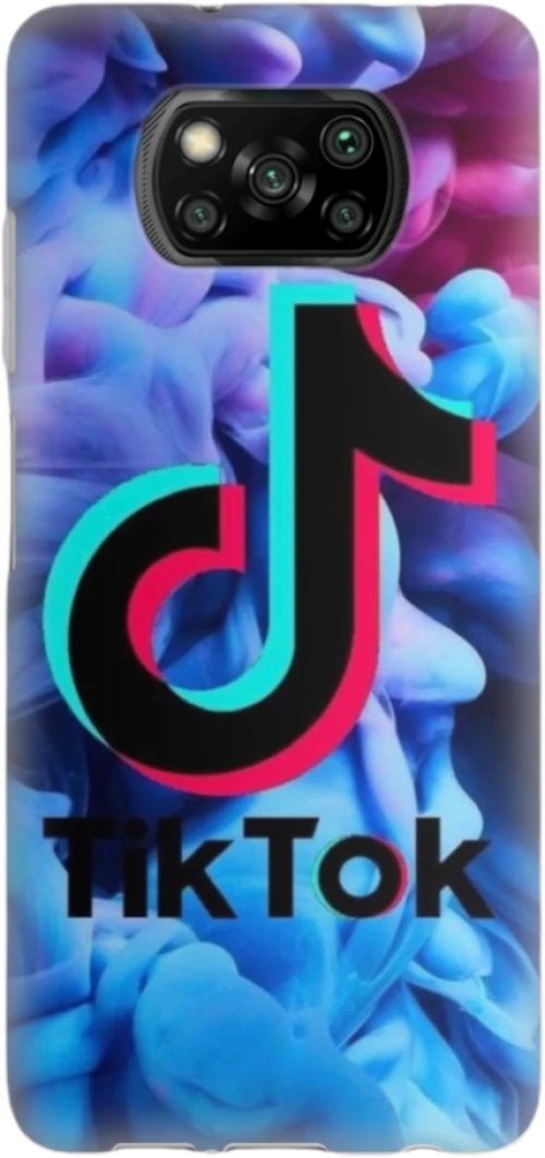 Tik Tok Silicone case Θήκη για Xiaomi Poco X3 / Poco X3 Pro blue
